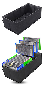 xbox ps4 ps5 games organizer gameware software holder storage case travel home keeping