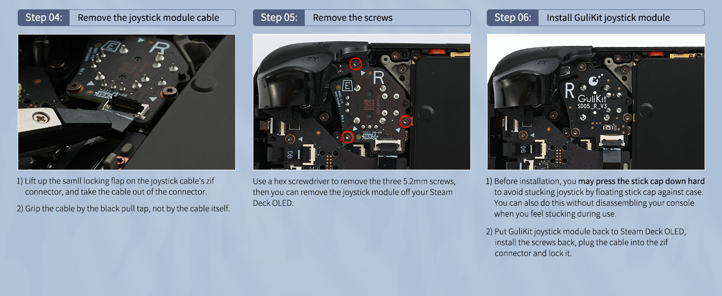 steam deck oled joysticks