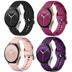 4 PACK Watch Strap Compatible with Samsung Galaxy Watch 4 Band 40mm 44mm