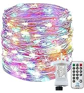 [220 LED] Fairy Lights Mains Powered, 25M 8 Modes Low Voltage Fairy Lights Waterproof with Remote...