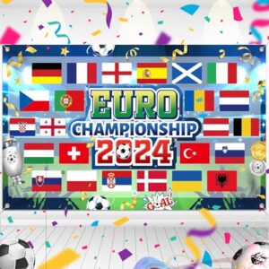 Euro 2024 Football Backdrop Banner