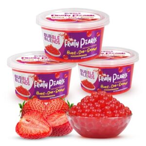 Bubble Blends Strawberry Popping Boba (3 x 450g)