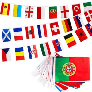 Duzzy Euro 2024 Eurovision Party Decorations Flag Bunting