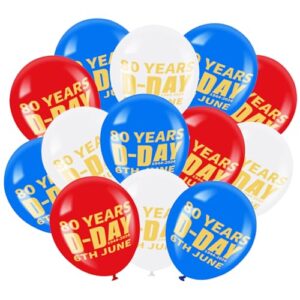 sesameless 36Pcs D Day 80th Anniversary Decorations Balloons