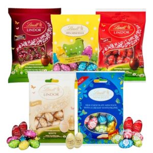 Easter Mini Eggs Chocolate Bulk - Assortment of 5 x 80g Irresistibly Smooth Milk