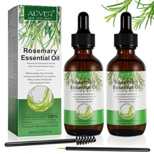 VXHDAG Rosemary Oil for Hair Growth & Skin Care - 100% Pure Rosemary Essential Oil for Eyebrow and Eyelash