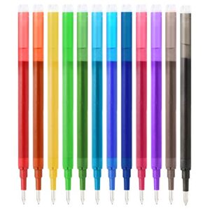 PENCILMARCH Erasable Pens Refills Coloured Pack of 12