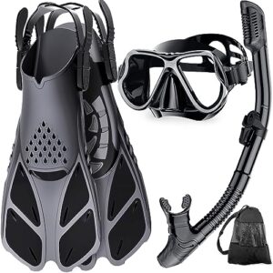 Zenoplige Snorkel Set Adults with Flippers