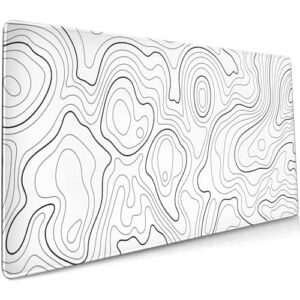 Large Gaming Mouse Pad with Stitched Edges