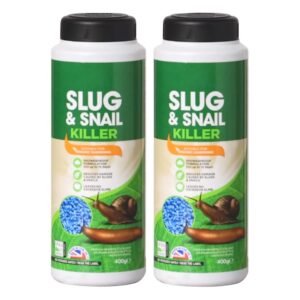 ZOPPER - Slug & Snail Killer Pellets Suitable for Organic Gardening - Ready-to-Use Bait Ferric Phosphate to Control Slugs and Snails (400GM