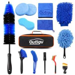 Outigu 14PCS Car Cleaning Kit Premium Car Washing Products with Specialized Glass Cleaning Set