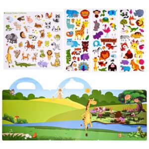 QAchoice Reusable Sticker Book for Kids Ages 3-6