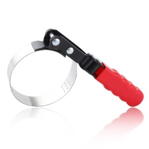 SPEEDWOX Adjustable Swivel Oil Filter Wrench Adjustable Oil Filter Removal Tool Fits Filters 2-3/4" to 3-1/4" Oil Filter Strap Wrench Heavy Duty for 4s Shop Auto Repair Mechanics Oil Change