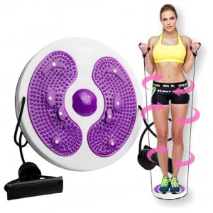 Waist Whisper Twist Disc Balance Board with Drawstring - Body Shaping Waist Trainer Disc - Fitness Turntable for Home Workout
