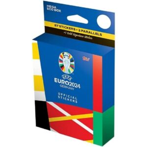 Topps Official Euro 2024 Sticker Collection - Mega Eco Box - Contains 87 Euro 2024 Stickers