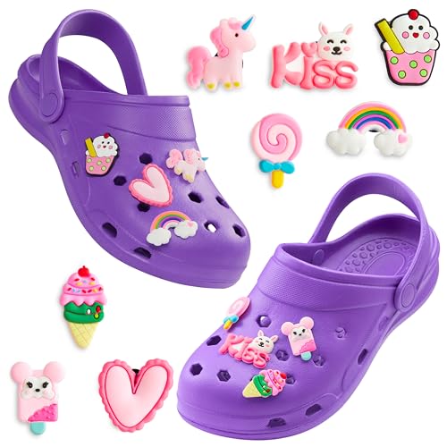 CityComfort Girls Clogs with Removable Charms