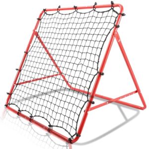 Football Training Rebounder Net Soccer Kickback Target Goal Sports Skill Training Gifts Portable Play Teaching Practise Aids Equipment for kids Adults Backyard Garden Team Pitching Birthday Christmas