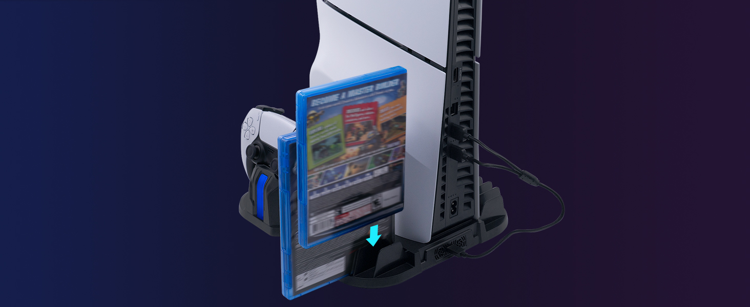 Cooling Charging Stand for NEW PS5 Slim