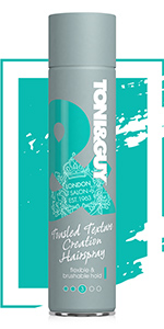 Toni&Guy Primer Smoothing Spray 125 ml for frizzy hair, T&G Hair Spray for easy blow-dry