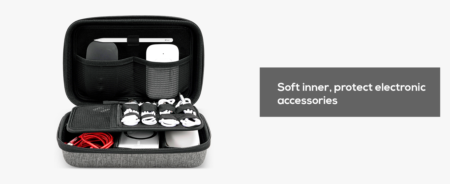 ProCase Hard Travel Electronic Organizer Case