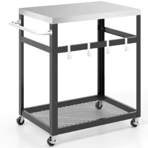 TANGZON Outdoor Grill Dining Cart