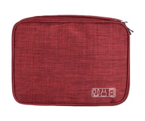 FAVORTALK Travel Accessories for Women Travel Electronics Organiser Case for Power Bank Charging Cable Tablet ect Accessories Bag