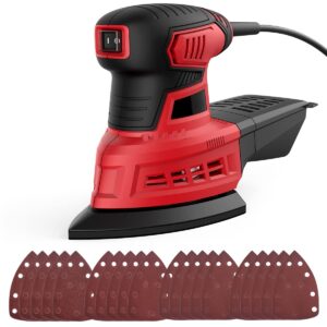 Detail Sander 200W 12500RPM 1.6A Mouse Sander Corded Electric Detail Grinding Machine with Dust Collection
