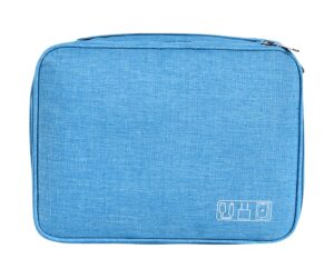 FAVORTALK Travel Organiser Electronics Accessories Organizer Bag Universal Carry Travel Gadget Bag for Cables Power Bank USB Drive Charger Hard Disk Travel Cable Organiser Bag