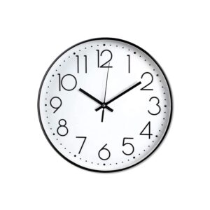 Wall Clock 9 Inch Silent Non Ticking Modern Quartz Battery Operated Digital Quiet Sweep Office home school Kitchen Decor Clocks Black