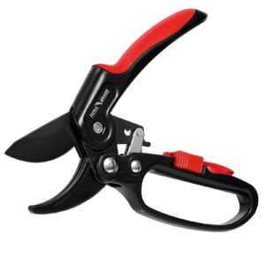 FLORA GUARD 8" Professional Ratchet Anvil Secateurs