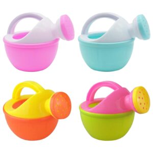 Nybhyjka 1Pcs Kids Watering Can Bath Toy With Handle Plant Water Can Beach Shower Toy Children Garden Outdoor Small Watering Can Watering Flower Hand Eye Coordination Educational Toys Random Colo