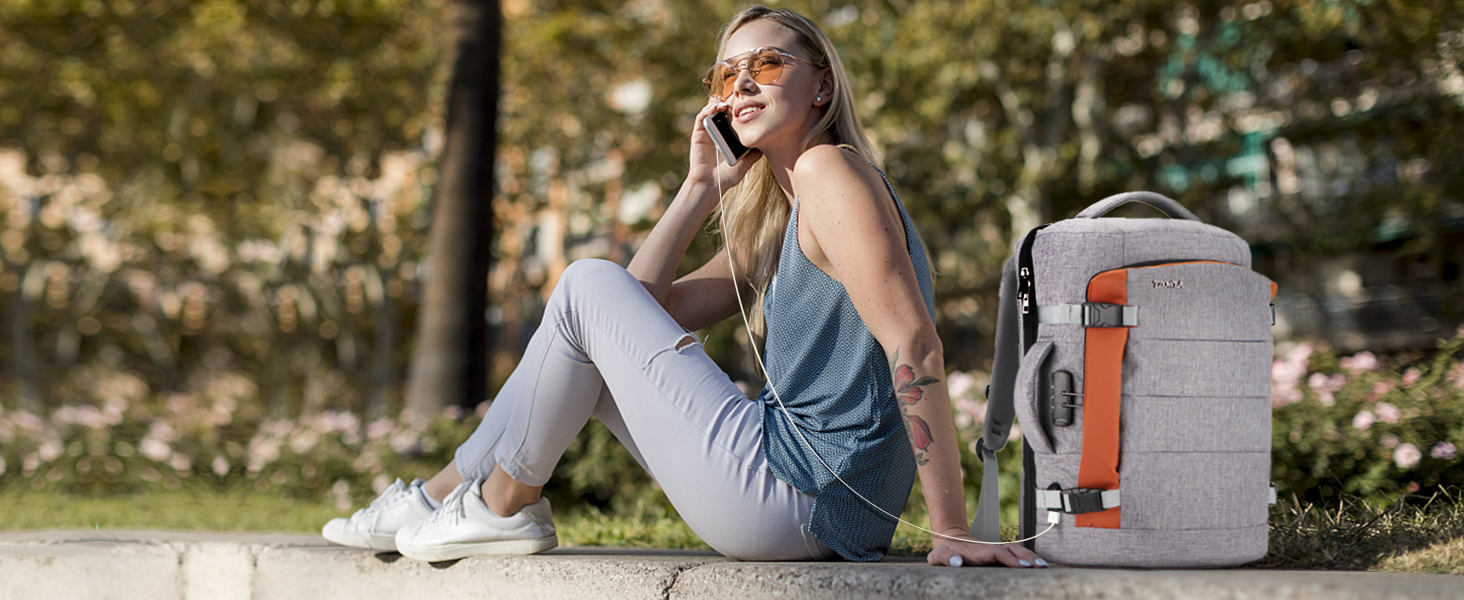 Travel backpack for men Women Flight Approved