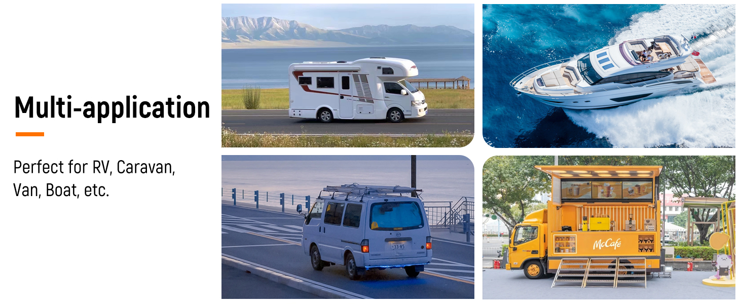 DC 12V LED Dimmer Switch PWM Rotary for Campervan Boat Van Caravan Truck