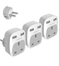 adapter plug uk to europe