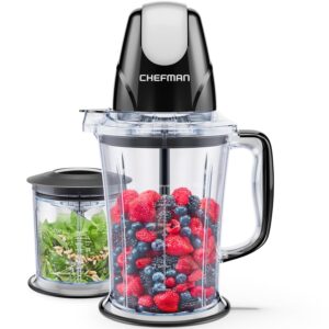 CHEFMAN 2-in-1 Food Processor and Portable Blender with 400W Motor