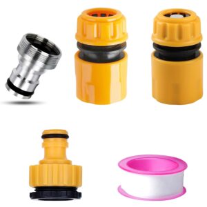 Hose Connector Fittings Set for Indoor & Outside- Hose End Connector