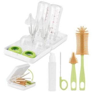 Baby Bottle Brush Set with Portable Silicone Bottle Brush