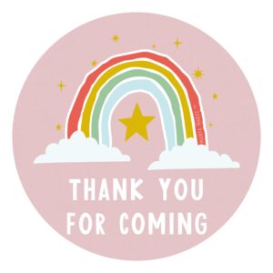 Manta Makes Thank You for Coming to My Party Stickers for Party Bags