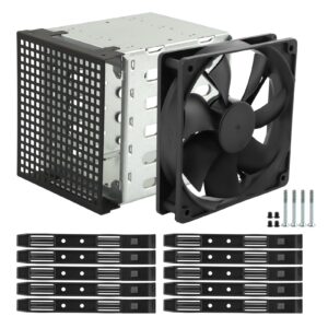 5.25inch to 5X 3.5 Hard Drive Cage with Cooling Fan