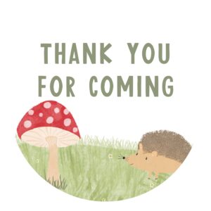 Manta Makes Thank You for Coming to My Party Stickers for Party Bags