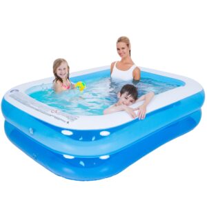 Splosh Inflatable Family Swimming Pool For Kids - Large Rectangle Kids Paddling Pool 2m x 1.5m - Easy To Inflate - Kids Paddling Pools For Garde