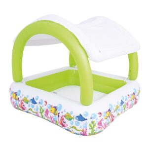 Splosh Inflatable Paddling Pool With Sun Shade - Pool With Canopy For Kids