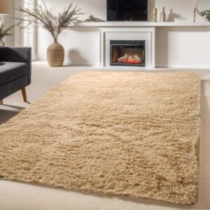 lekeplus Rugs Living Room Large Rugs Bedroom Anti Skid Rug Shaggy Soft Rug for Living Room Bedroom Play Area Kids Room Luxury Decorative(Camel