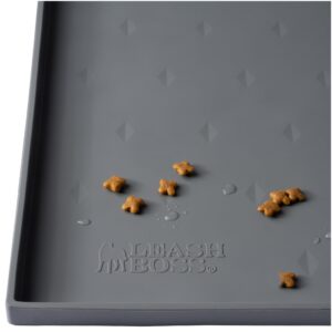 Leashboss Splash Mat XXL Dog Food Mat with Tall Lip