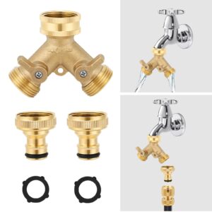 Sylken 3/4" Tap Y Splitter Brass