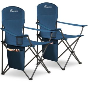 SUNMER Set of 2 Folding Camping Chairs