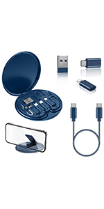 Multifunctional Data Cable Storage Box Adaptor