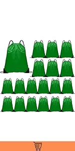 green Sack Cinch Bag