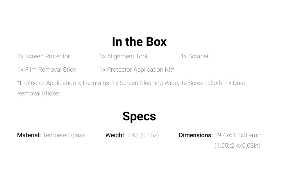 Insta360 X4 Screen Protector