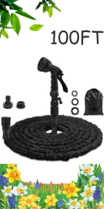100 BLACK Garden HOSE